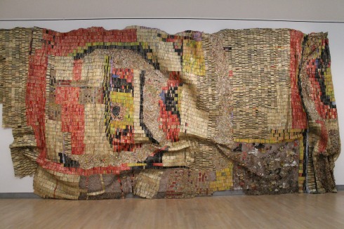 Gravity and Grace, exhibit by El Anatsui